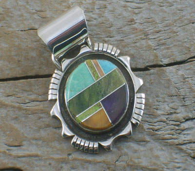 Native American Jewelry Pendant Inlay 